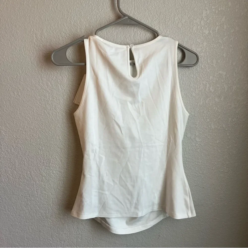 Diane Von Furstenberg Poseidon Gathered Tank Ivory